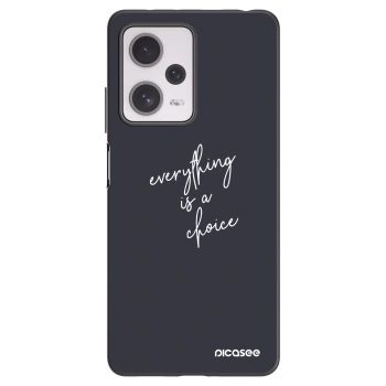 Picasee silikonowe czarne etui na Xiaomi Redmi Note 12 Pro+ 5G - Everything is a choice