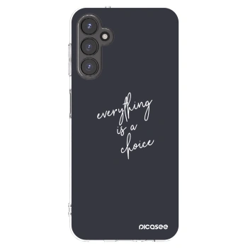 Picasee silikonowe przeźroczyste etui na Samsung Galaxy A14 4G A145R - Everything is a choice