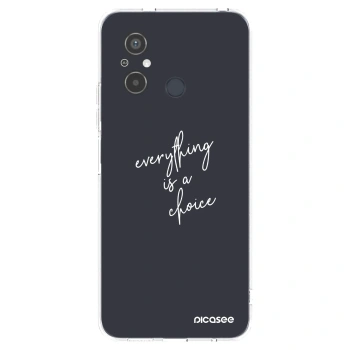 Picasee silikonowe przeźroczyste etui na Xiaomi Redmi 12C - Everything is a choice