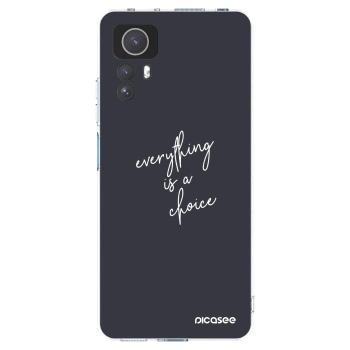 Picasee silikonowe przeźroczyste etui na Xiaomi Redmi Note 12S - Everything is a choice