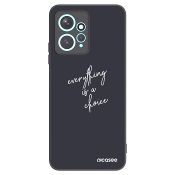Picasee silikonowe czarne etui na Xiaomi Redmi Note 12 4G - Everything is a choice