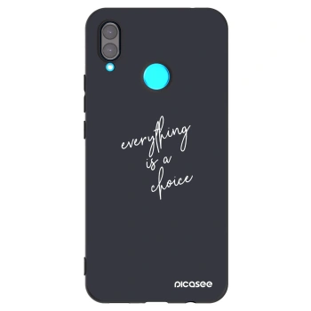 Picasee silikonowe czarne etui na Huawei Nova 3 - Everything is a choice