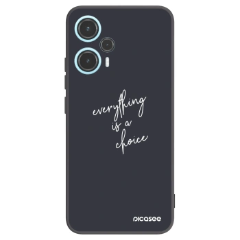 Picasee silikonowe czarne etui na Xiaomi Poco F5 - Everything is a choice