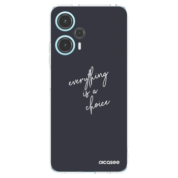 Picasee silikonowe przeźroczyste etui na Xiaomi Poco F5 - Everything is a choice