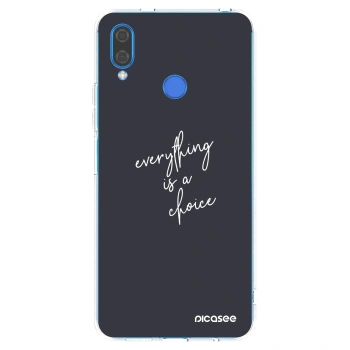 Picasee silikonowe przeźroczyste etui na Huawei Nova 3i - Everything is a choice