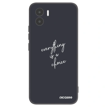 Picasee silikonowe czarne etui na Xiaomi Redmi A2 - Everything is a choice
