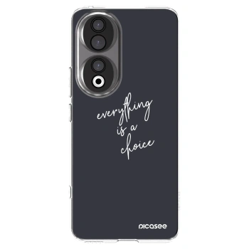 Picasee silikonowe przeźroczyste etui na Honor 90 5G - Everything is a choice