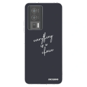 Picasee silikonowe przeźroczyste etui na Xiaomi Poco F5 Pro 5G - Everything is a choice