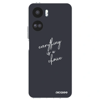 Picasee silikonowe przeźroczyste etui na Honor 90 Lite 5G - Everything is a choice
