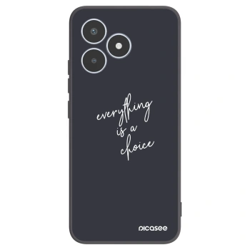 Picasee silikonowe czarne etui na Realme C53 - Everything is a choice
