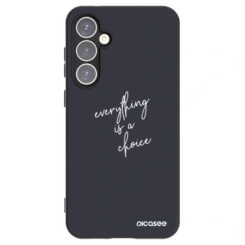 Picasee silikonowe czarne etui na Samsung Galaxy S23 FE S711B - Everything is a choice