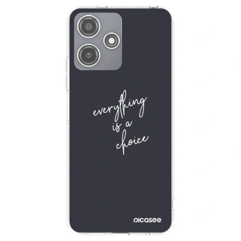 Picasee silikonowe przeźroczyste etui na Xiaomi Redmi 12 5G - Everything is a choice