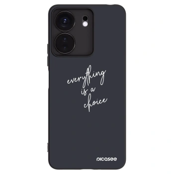 Picasee silikonowe czarne etui na Xiaomi Redmi 13C 4G - Everything is a choice