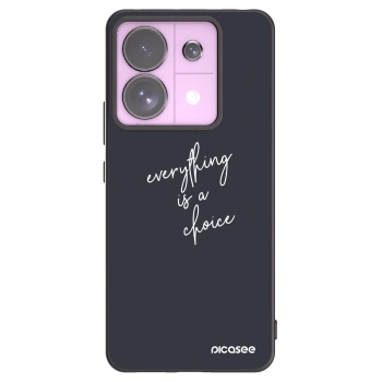 Picasee silikonowe czarne etui na Xiaomi Redmi Note 13 Pro 5G - Everything is a choice
