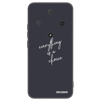Picasee silikonowe czarne etui na Honor Magic6 Lite 5G - Everything is a choice