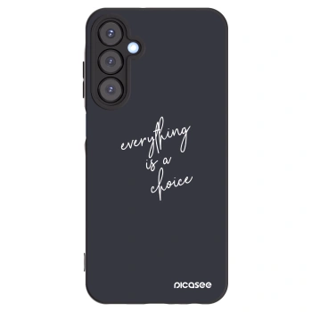 Picasee silikonowe czarne etui na Samsung Galaxy A25 A256B 5G - Everything is a choice