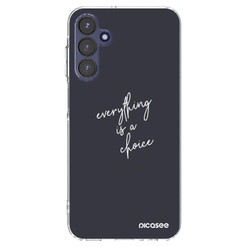Picasee silikonowe przeźroczyste etui na Samsung Galaxy A15 A155F 4G - Everything is a choice