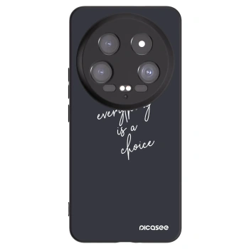 Picasee silikonowe czarne etui na Xiaomi 14 Ultra - Everything is a choice