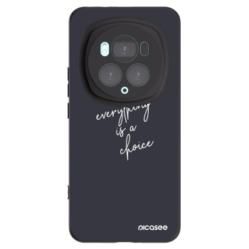 Picasee silikonowe czarne etui na Honor Magic6 Pro - Everything is a choice