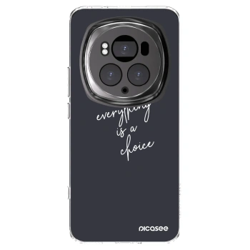 Picasee silikonowe przeźroczyste etui na Honor Magic6 Pro - Everything is a choice