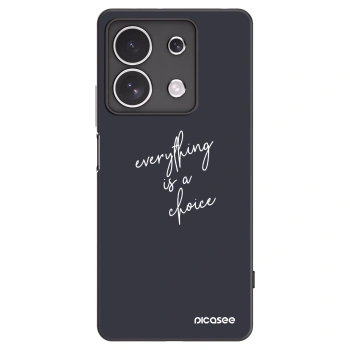 Picasee silikonowe czarne etui na Xiaomi Redmi Note 13 4G - Everything is a choice