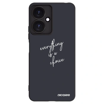 Picasee silikonowe czarne etui na Xiaomi Redmi 13C 5G - Everything is a choice