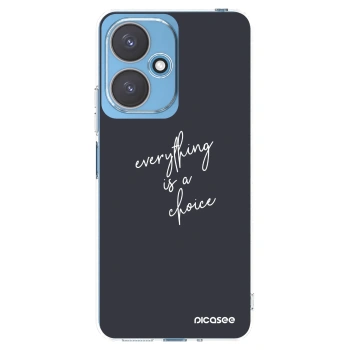 Picasee silikonowe przeźroczyste etui na Xiaomi Redmi 13C 5G - Everything is a choice