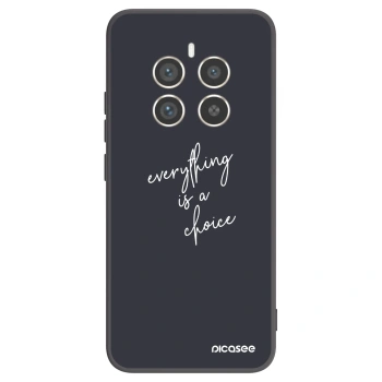 Picasee silikonowe czarne etui na Realme 12 Pro 5G - Everything is a choice