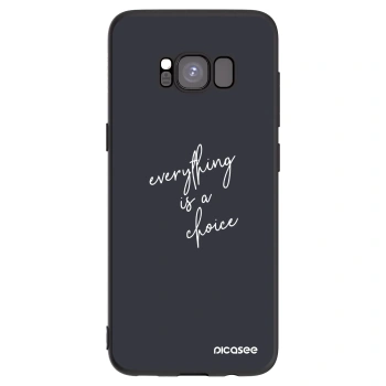 Picasee silikonowe czarne etui na Samsung Galaxy S8 G950F - Everything is a choice