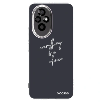 Picasee silikonowe przeźroczyste etui na Honor 200 Pro 5G - Everything is a choice