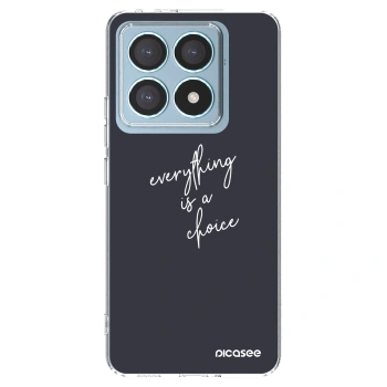 Picasee silikonowe przeźroczyste etui na Xiaomi 14T Pro - Everything is a choice