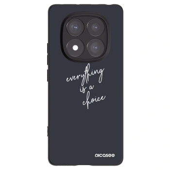 Picasee silikonowe czarne etui na Xiaomi Redmi Note 14 Pro+ 5G - Everything is a choice