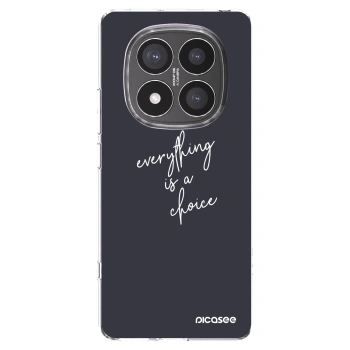 Picasee silikonowe przeźroczyste etui na Xiaomi Redmi Note 14 Pro+ 5G - Everything is a choice