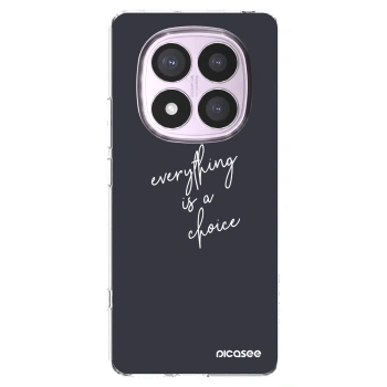 Picasee silikonowe przeźroczyste etui na Xiaomi Redmi Note 14 Pro 5G - Everything is a choice