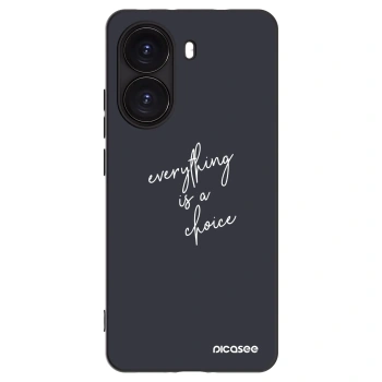 Picasee silikonowe czarne etui na Xiaomi Poco X7 Pro 5G - Everything is a choice