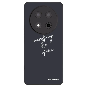 Picasee silikonowe czarne etui na Honor Magic7 Lite 5G - Everything is a choice