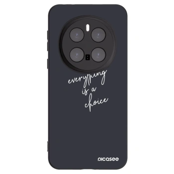 Picasee silikonowe czarne etui na Honor Magic7 Pro 5G - Everything is a choice