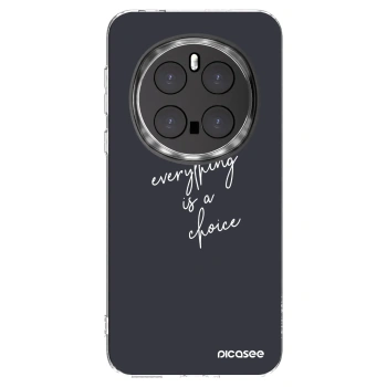 Picasee silikonowe przeźroczyste etui na Honor Magic7 Pro 5G - Everything is a choice