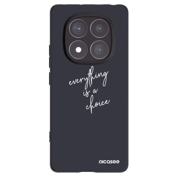 Picasee silikonowe czarne etui na Xiaomi Redmi Note 14 Pro 4G - Everything is a choice