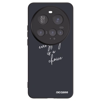 Picasee silikonowe czarne etui na Xiaomi 15 Ultra - Everything is a choice