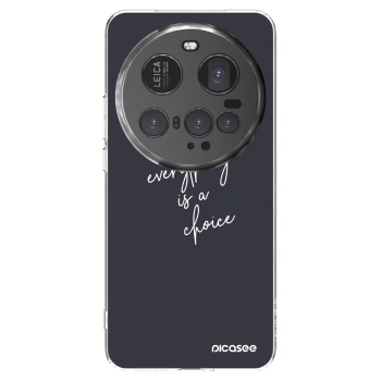 Picasee silikonowe przeźroczyste etui na Xiaomi 15 Ultra - Everything is a choice