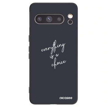 Picasee silikonowe czarne etui na Google Pixel 8 Pro - Everything is a choice