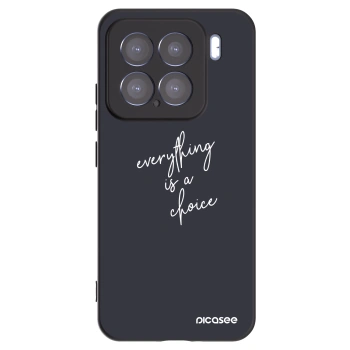 Picasee silikonowe czarne etui na Xiaomi 15 - Everything is a choice
