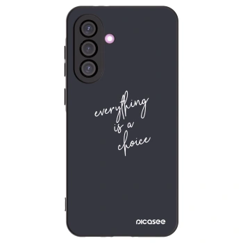 Picasee silikonowe czarne etui na Samsung Galaxy A36 5G - Everything is a choice