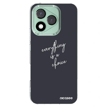 Picasee silikonowe przeźroczyste etui na Honor 400 Lite 5G - Everything is a choice