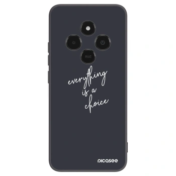 Picasee silikonowe czarne etui na Xiaomi Poco C75 - Everything is a choice