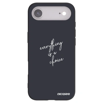 Picasee silikonowe czarne etui na Apple iPhone Air - Everything is a choice