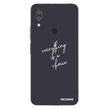 Picasee silikonowe przeźroczyste etui na Xiaomi Redmi 7 - Everything is a choice
