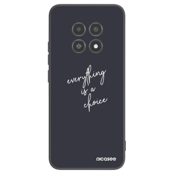 Picasee silikonowe czarne etui na Realme 12X - Everything is a choice