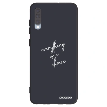 Picasee silikonowe czarne etui na Samsung Galaxy A70 A705F - Everything is a choice